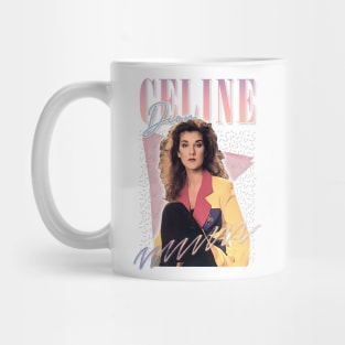 Celine Dion - 80s Aesthetic Fan Art Design Mug